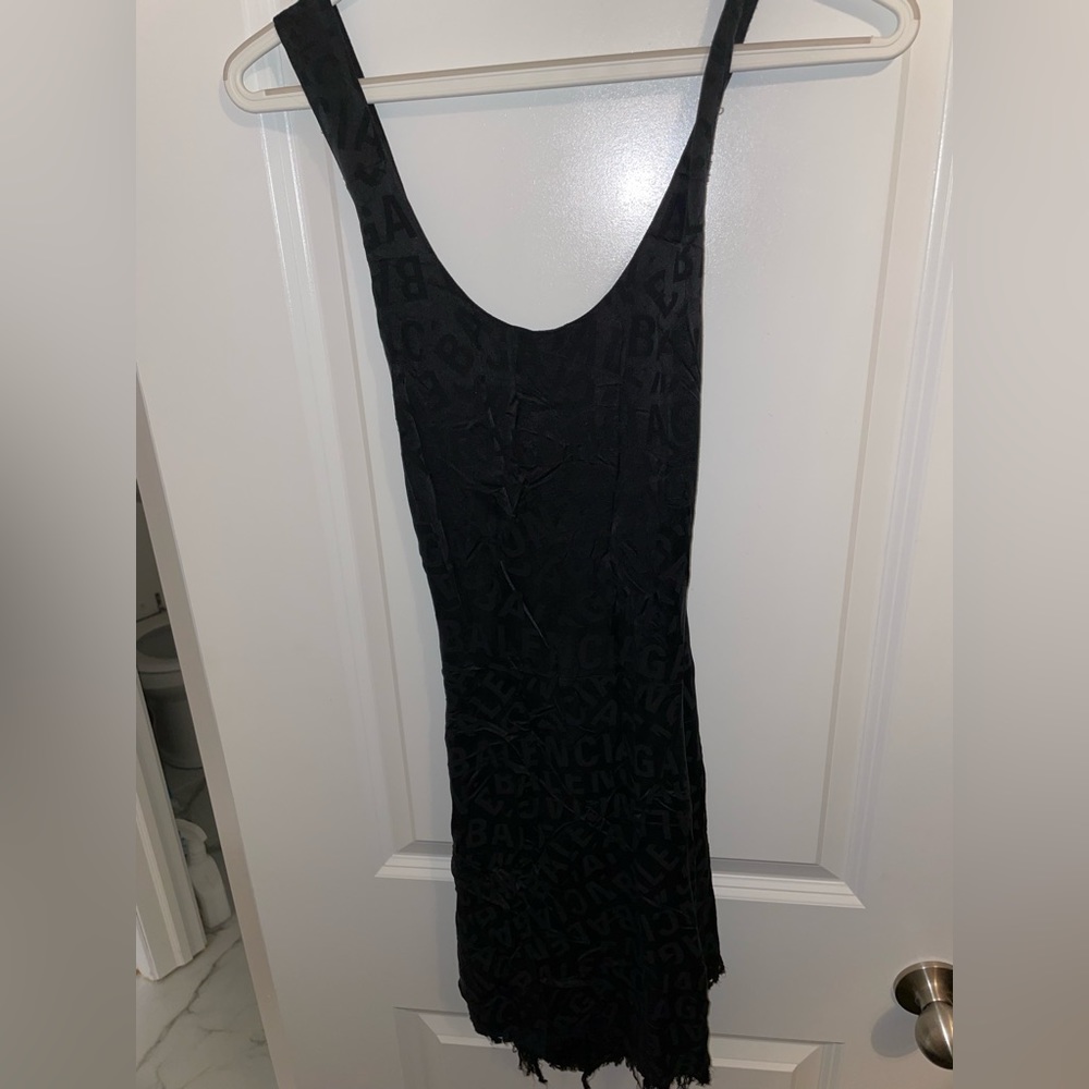Balenciaga logo sun dress